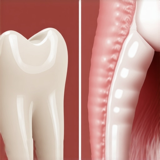 Natural tooth translucency compared to dental shade guide