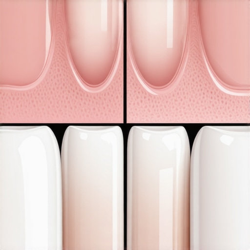 Close-up of a seamless dental veneer margin compared to an over-contoured bulky margin.